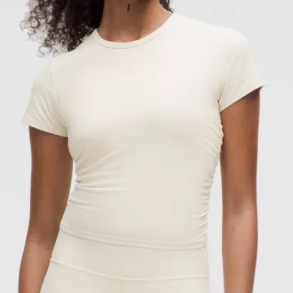 Cropped Ribbed Nulu T-Shirt - Picture 1 of 6